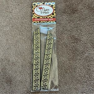 NWT Visor Versa Metallic Patterned Interchangeable Visor Band